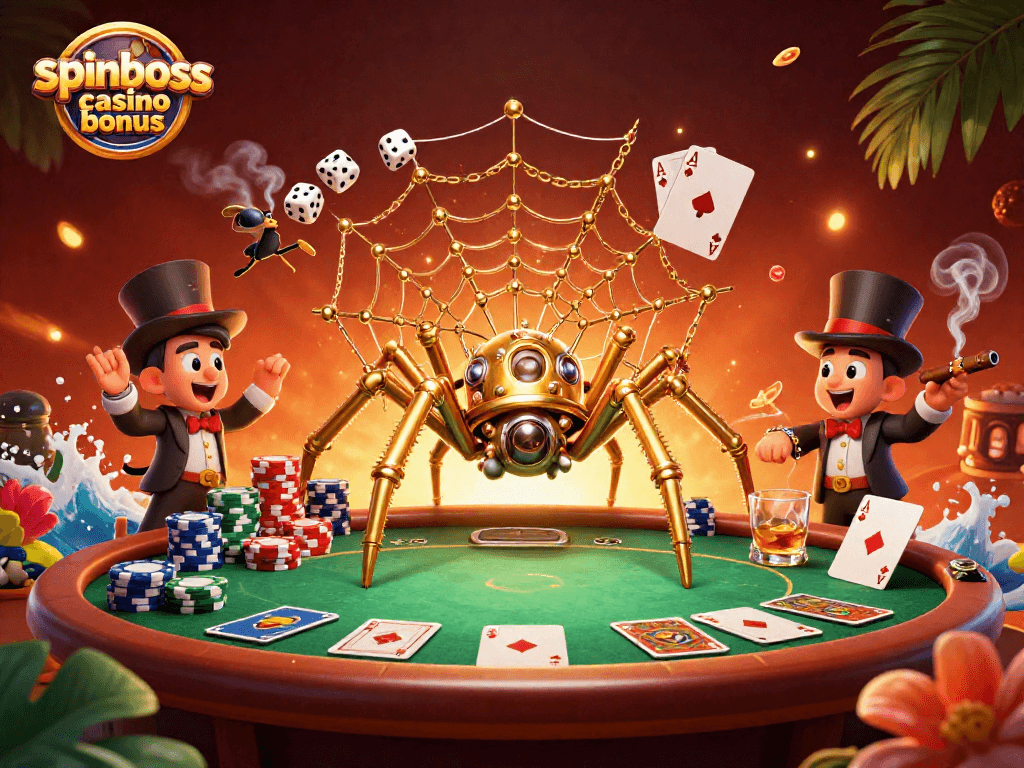 Spielen Sie mit dem SpinBoss Casino Bonus und erleben Sie fesselnde Casino-Action mit freiem Zugang zu Spielautomaten.