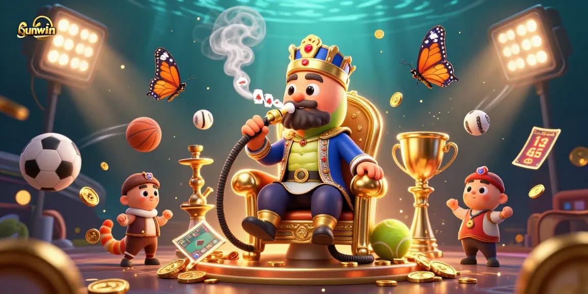 Experience thrilling wins at sunwin casino with an exciting 3D illustration showcasing vibrant gaming action.
