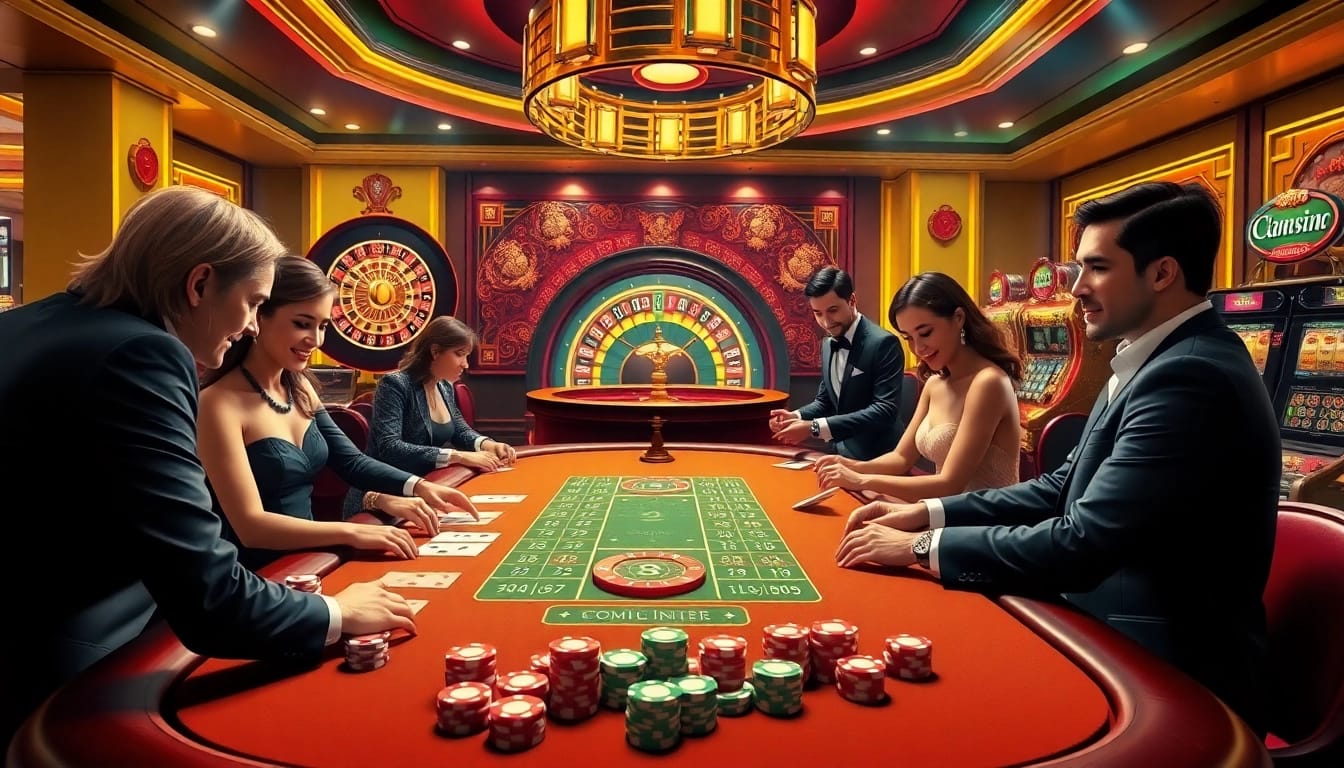Experience high-stakes excitement at CM88 OKVIP with vibrant poker action and roulette thrills.