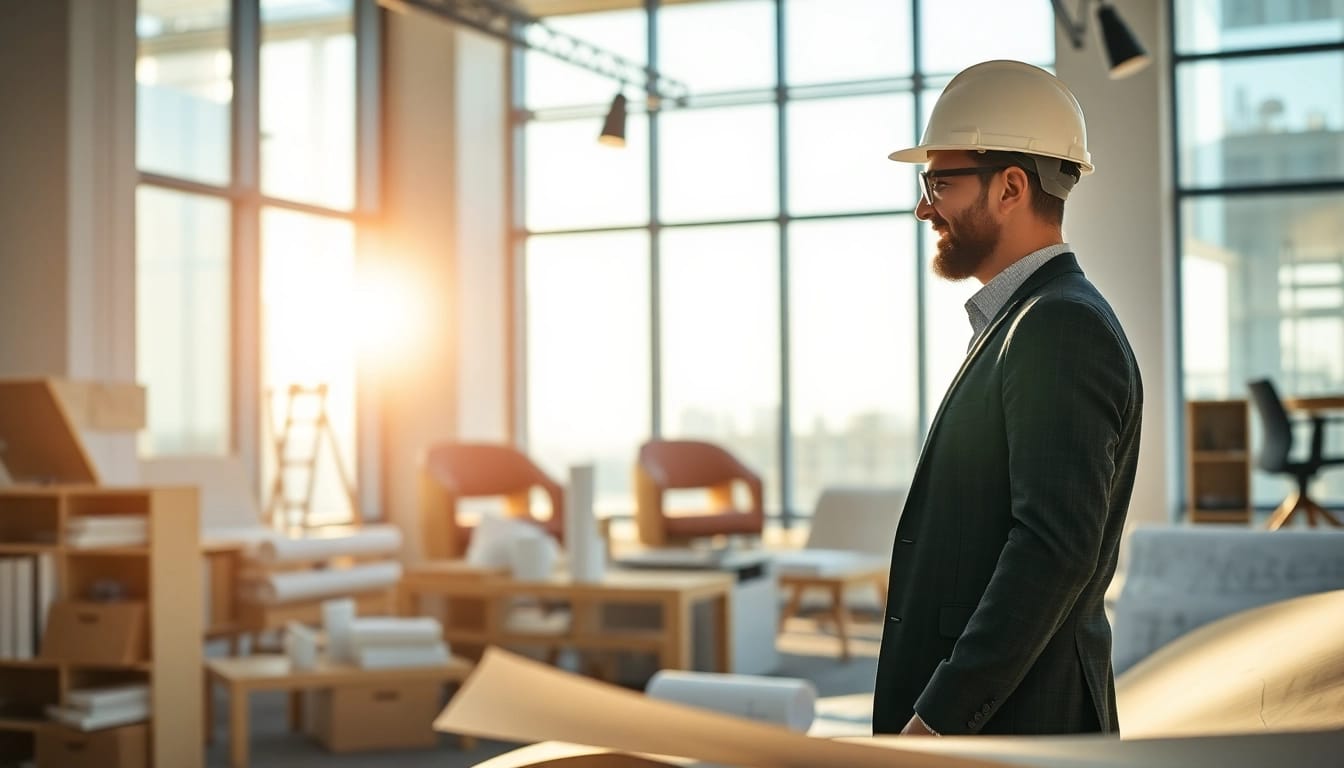 Headhunter Baubranche bietet professionelle Personalvermittlung im modernen Architektur-Büro.