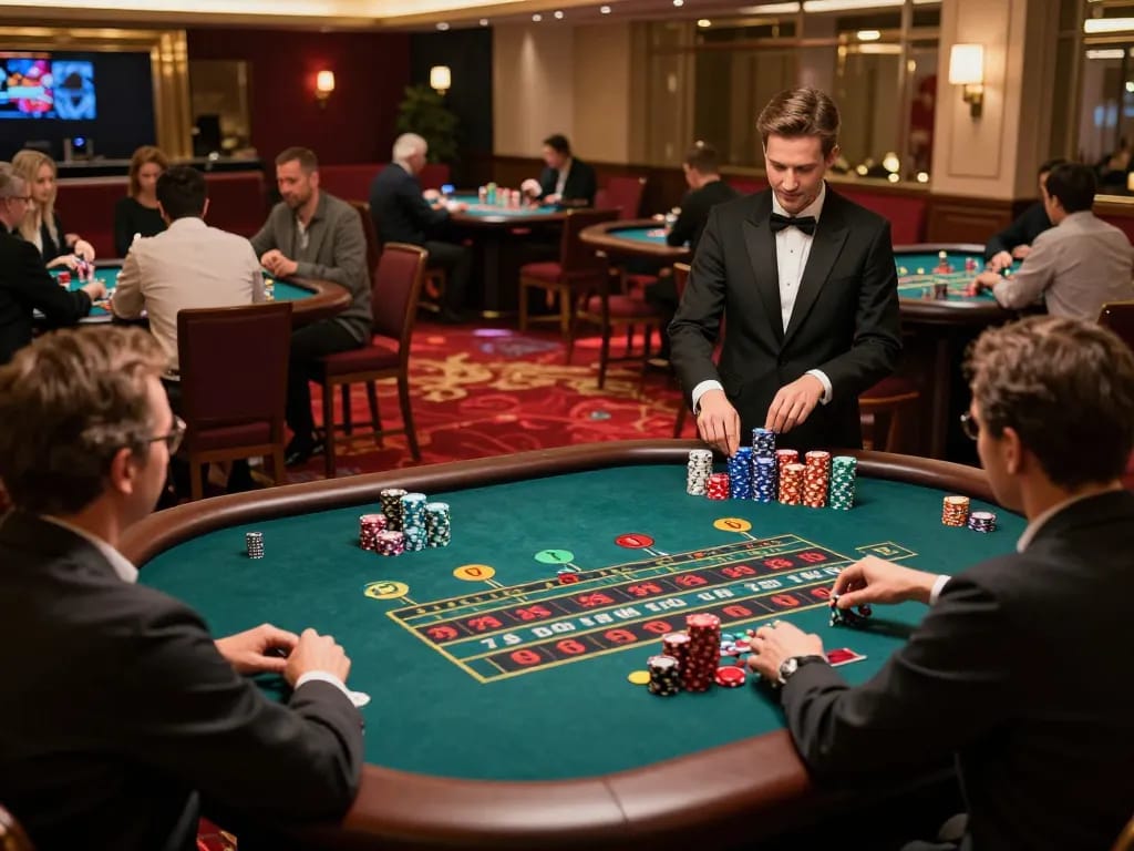 Engaging roulette gameplay scene showcasing the excitement of 79 số đỏ in a luxury casino.