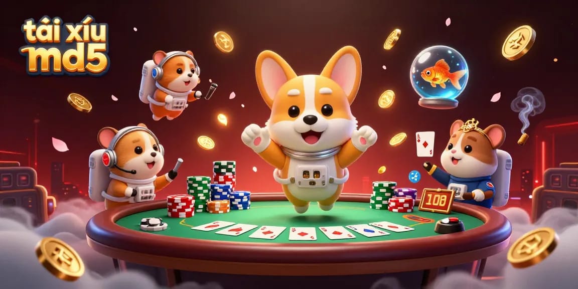 Experience thrilling gameplay with tài xỉu md5 in an ultra-detailed cosmic casino scene filled with excitement.