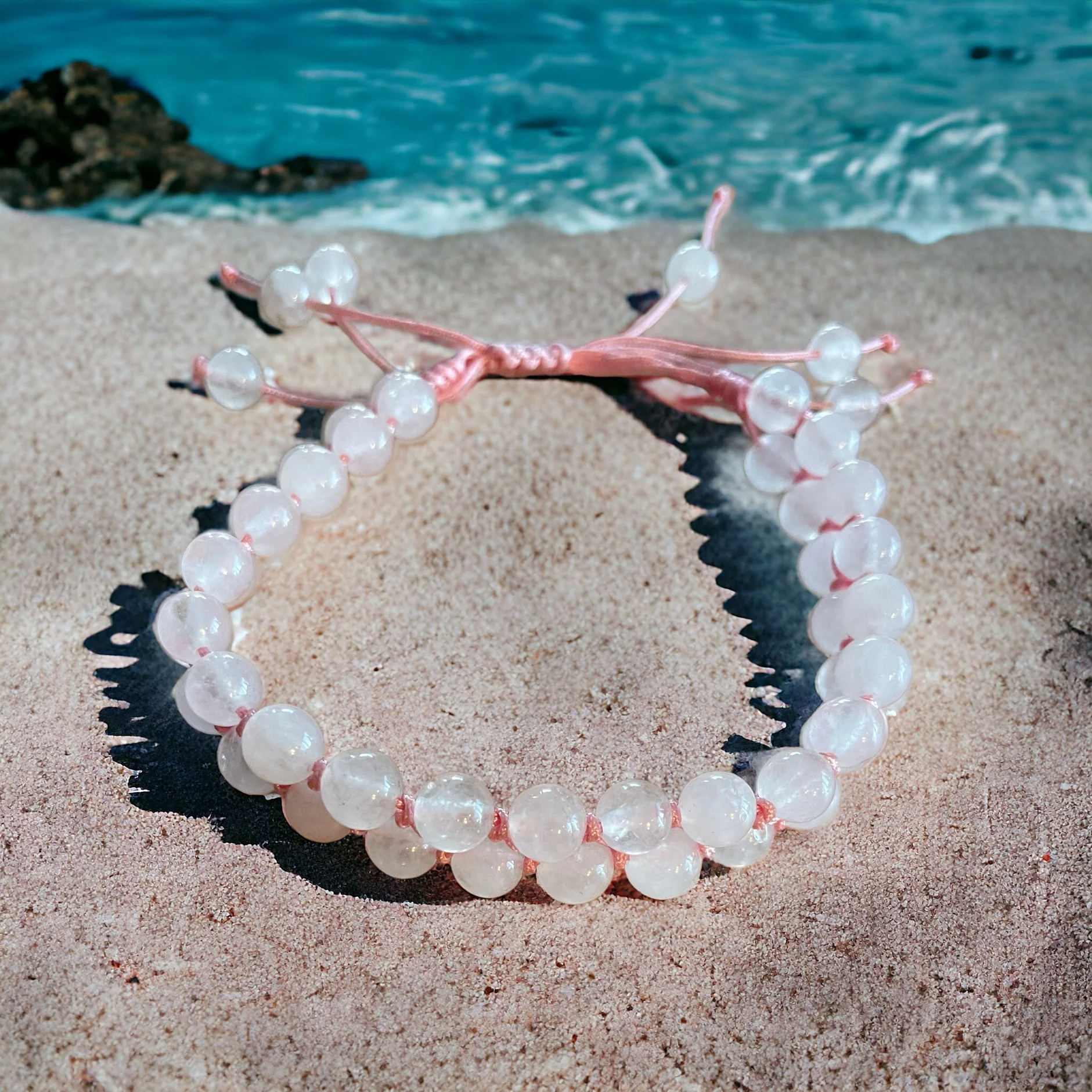 CrystalScents | rosenquarz armband für Liebe, Ruhe und Achtsamkeit