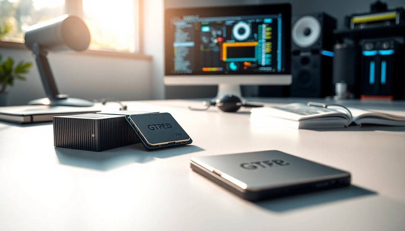 Prozessor Vergleich: Detaillierte Sicht auf moderne Computerprozessoren in einem eleganten Setup.