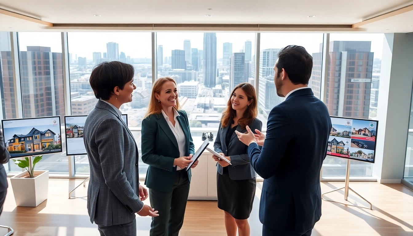 Immobilienmakler Frankfurt Sachsenhausen berät Klienten in modernem Büro.