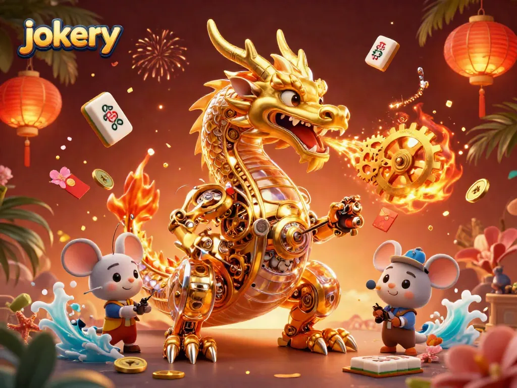 Experience thrilling adventures in jokery casino gameplay with golden dragons and vibrant game elements.