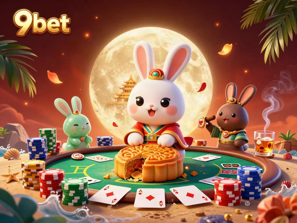 Experience thrilling poker action at 9bet with vibrant animated casino game elements.