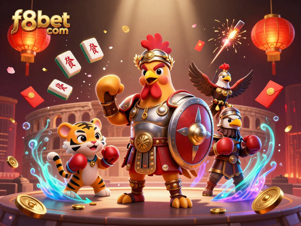 Experience thrilling gaming with f8bet com's vibrant casino illustration featuring engaging elements.