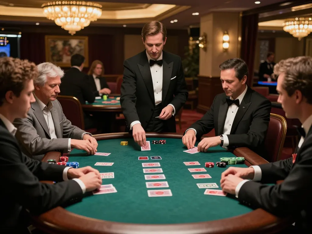 Players strategizing at an upscale blackjack table while enjoying sc 88 themed gambling atmosphere