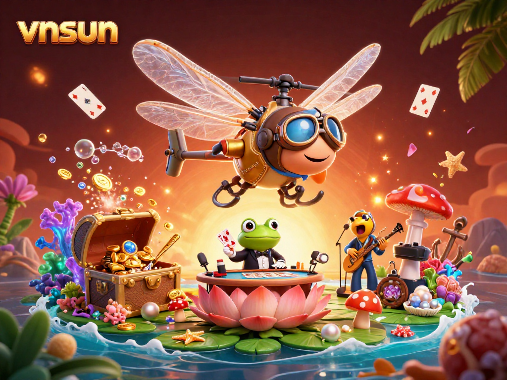 Experience thrilling gameplay and winning strategies at vnsun's vibrant lily pad casino!