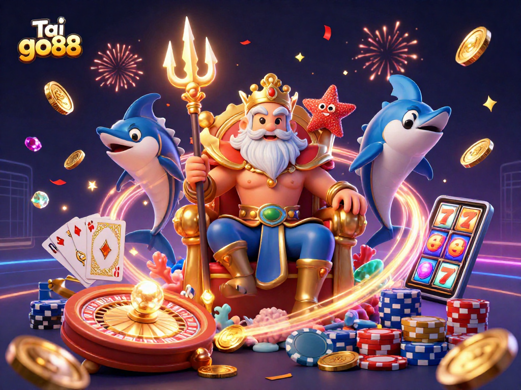 Cascade in excitement by playing Tải go88, accompanied by the sea king Neptune and sparkling treasures.