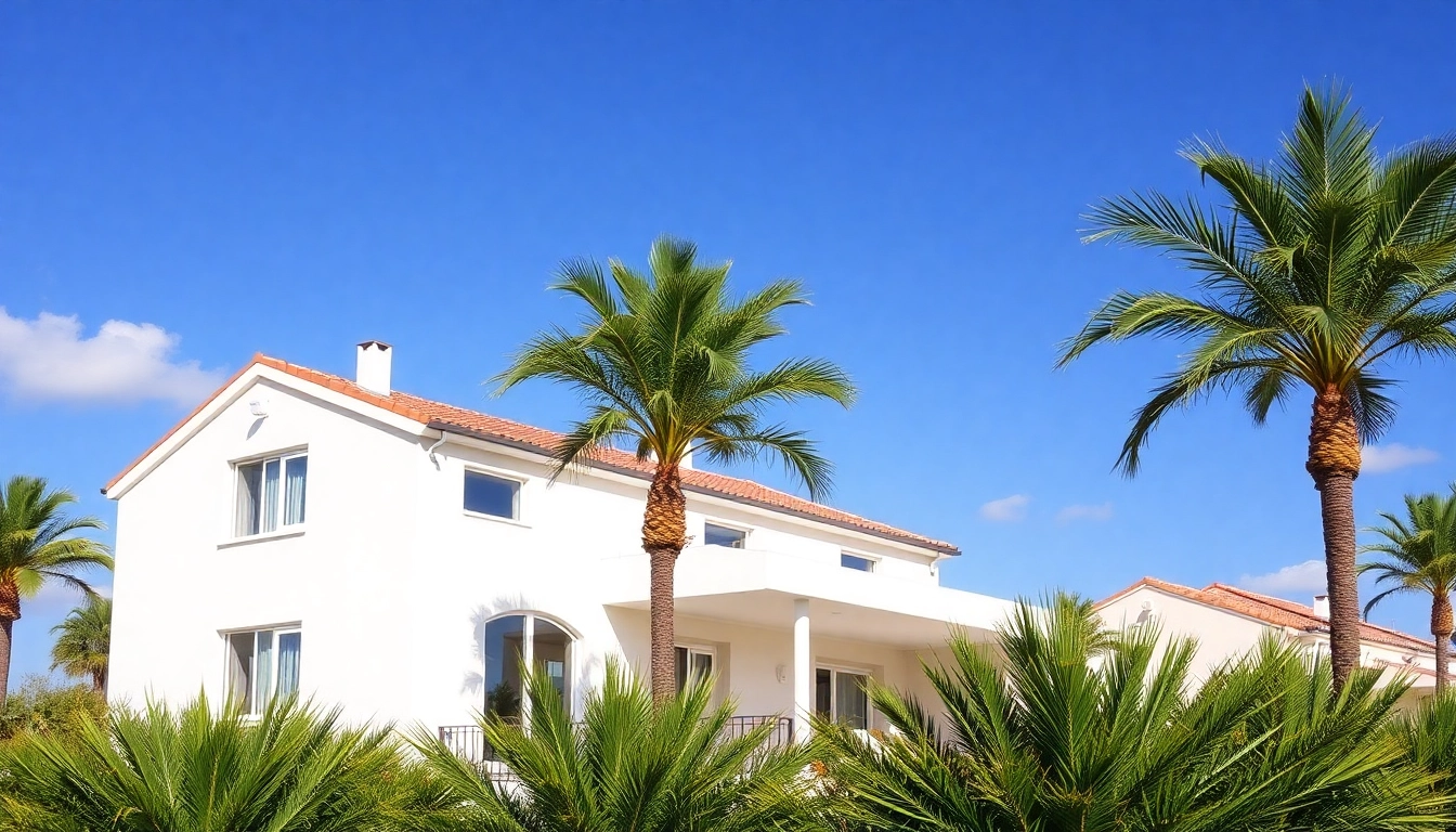 Elegante Immobilien in Nordzypern sichtbar machen, traumhafte Landschaft und modernes Design im Fokus.