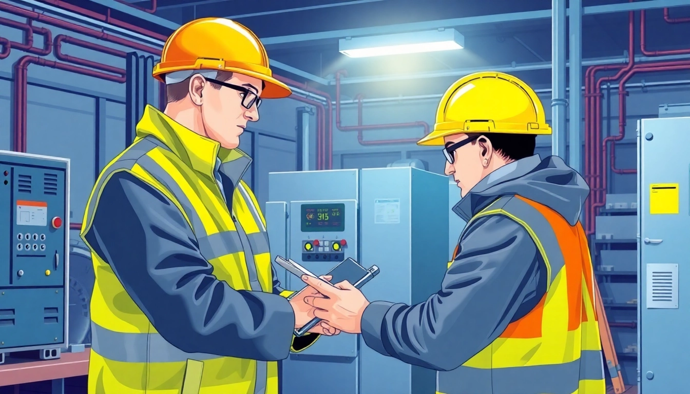 Technician performing a DGUV V3 Prüfung, ensuring the safety of electrical devices.