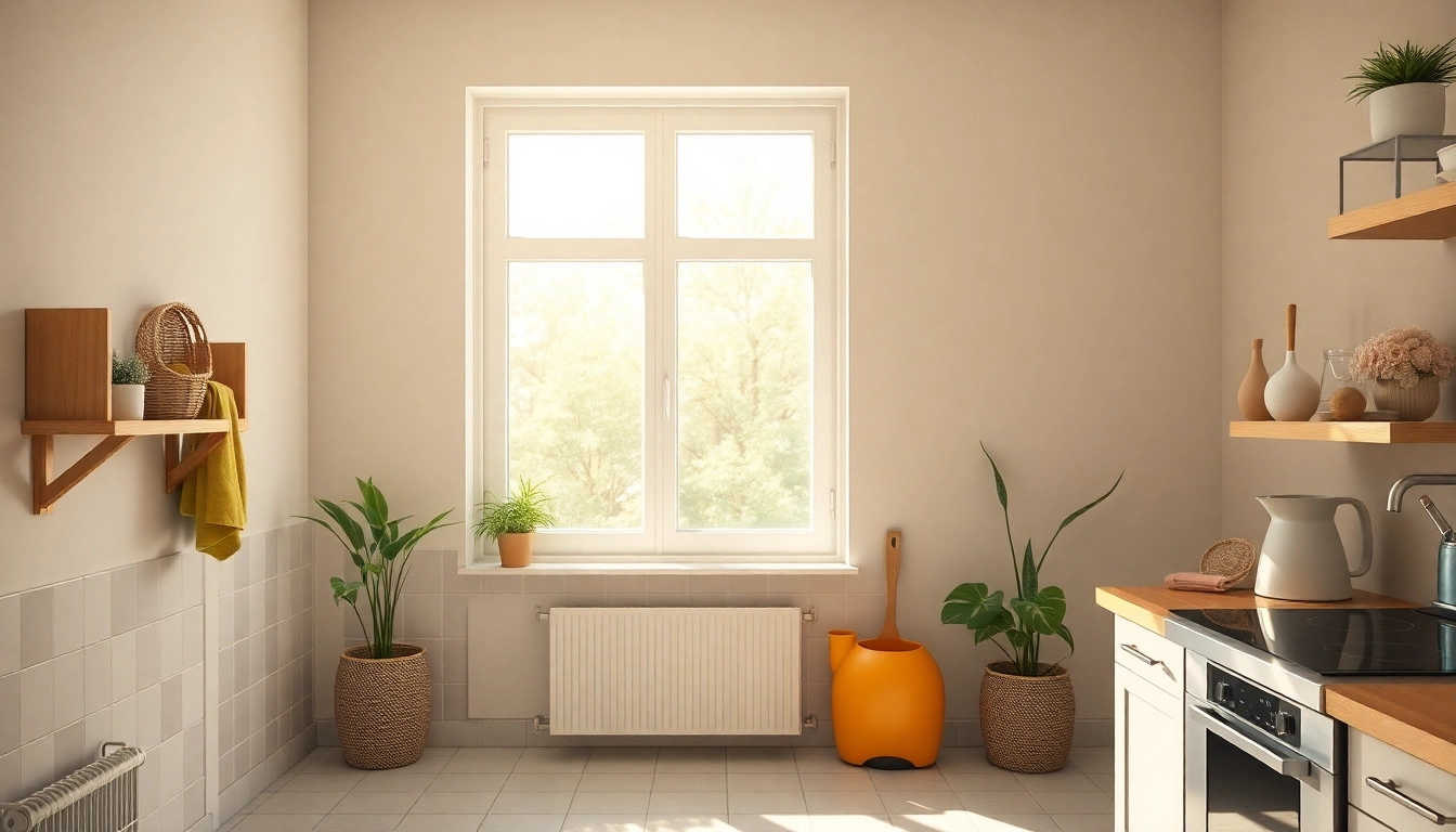 Hauswirtschaftskraft, die gründlich in Hameln Reinigung durchführt, helles und freundliches Ambiente