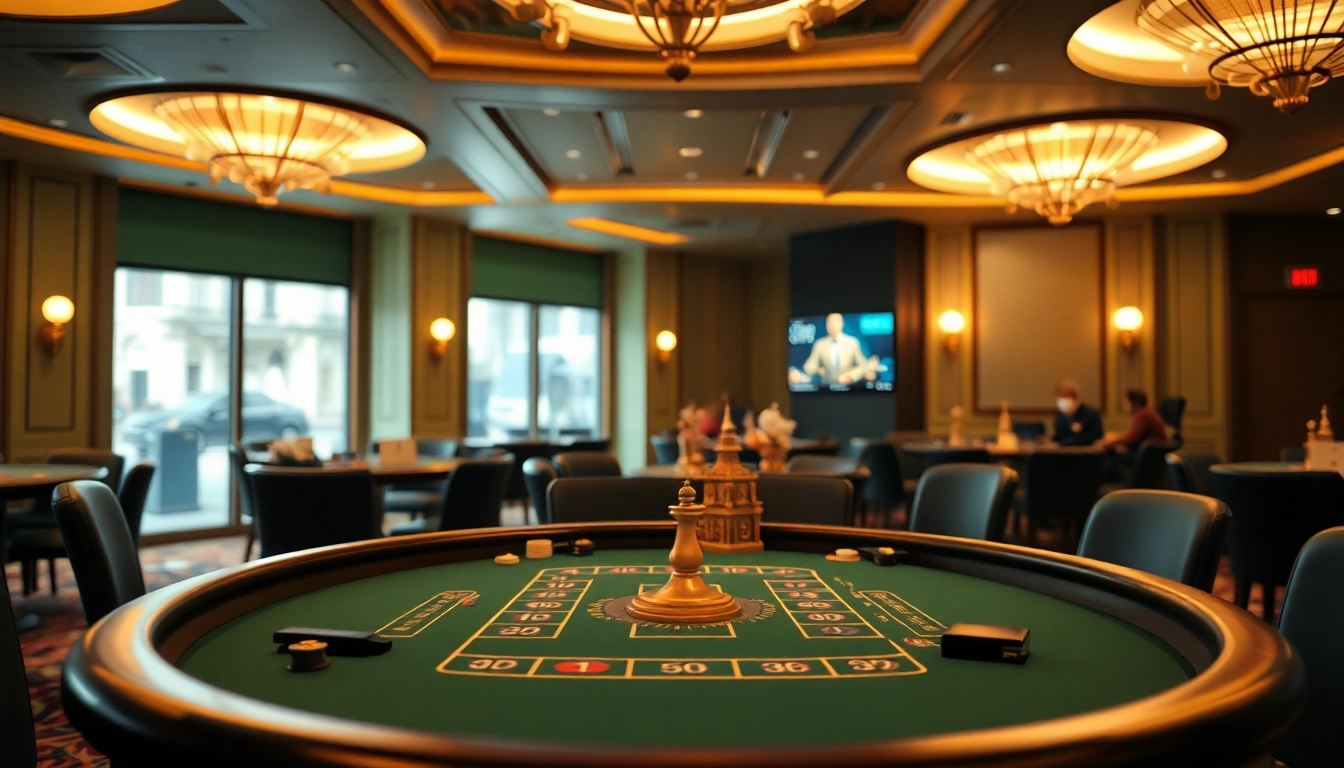 Spiele online Casino Bonus aktivieren auf einem hochwertigen Spieltisch voller Atmosphäre und warmer Beleuchtung.