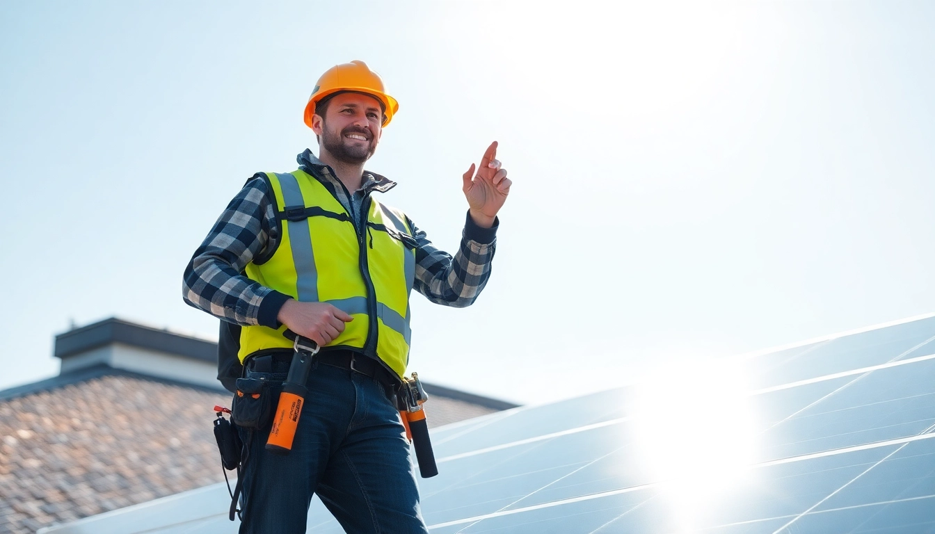 PV-Wartung und Service durch Techniker auf Sonnenbatterien, gut ausgestattet und professionell.