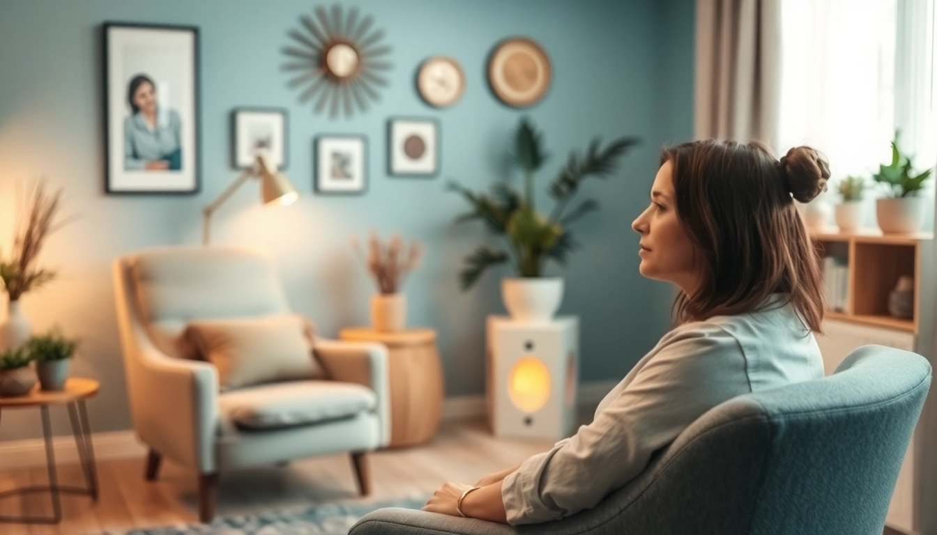 Chaker Cheniti guiding a client through a transformative hypnotherapy session.