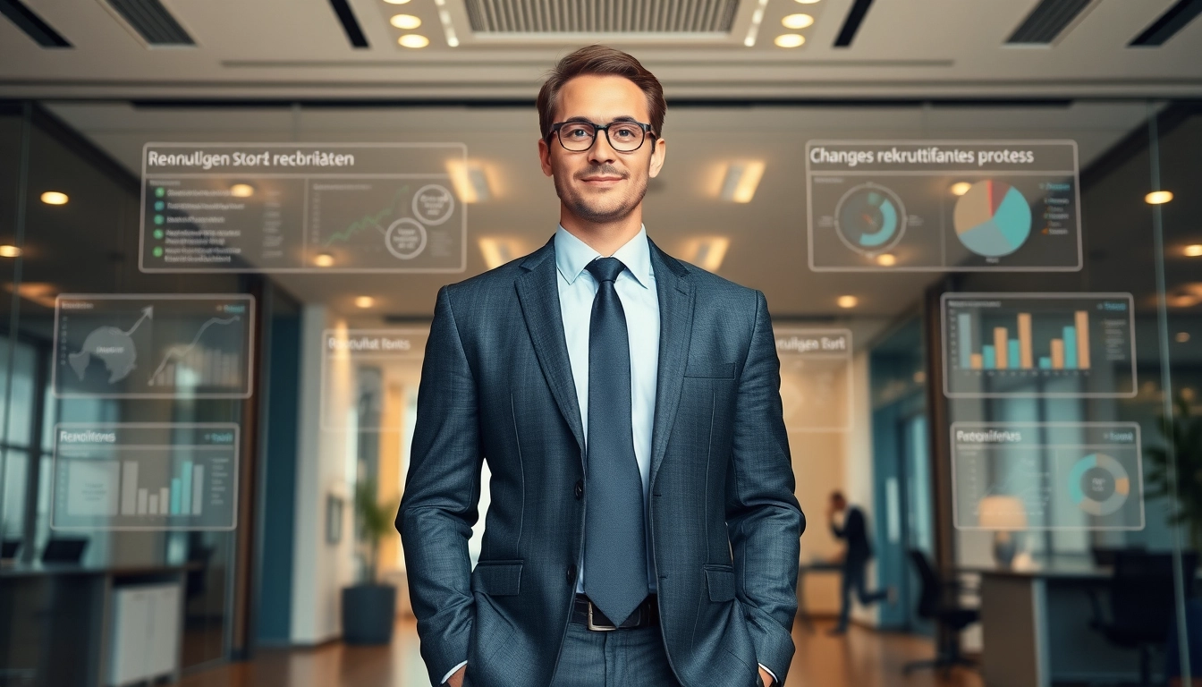 Headhunter Mühlheim präsentiert sich professionell in einem modernen Büro.