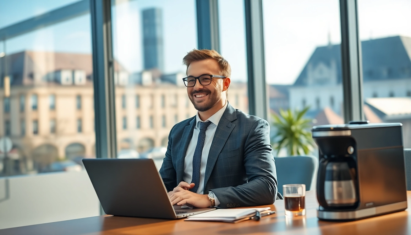 Interaktion zwischen Headhunter Erfurt und einem Fachtalent in einem modernen Büro