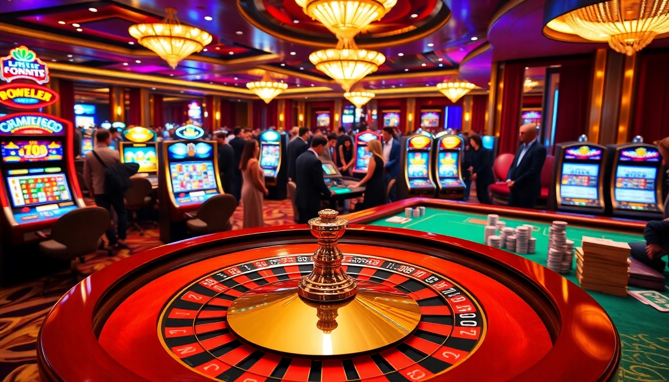 Gambling action at https://789clubac.cn.com/, featuring an elegant casino scene with roulette and vibrant players.